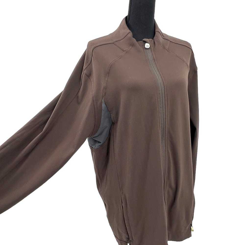 Lululemon Brown Vented Mesh Panels Full Zip Athle… - image 7