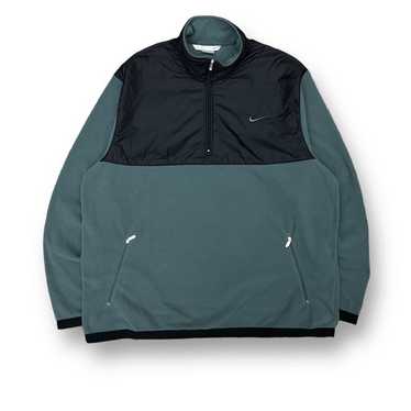 Vintage Y2K Nike Swoosh Pullover Fleece Jacket - image 1