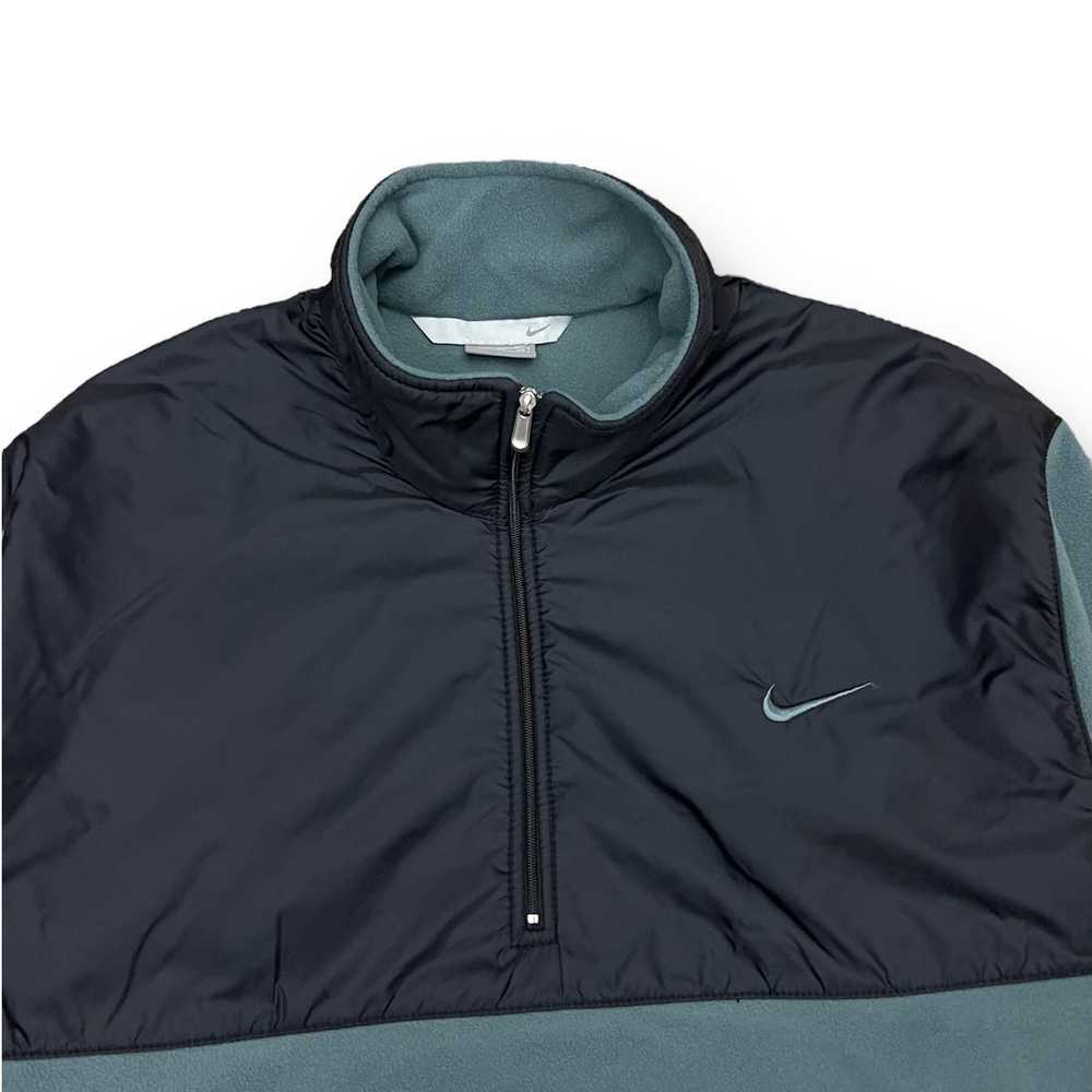 Vintage Y2K Nike Swoosh Pullover Fleece Jacket - image 2