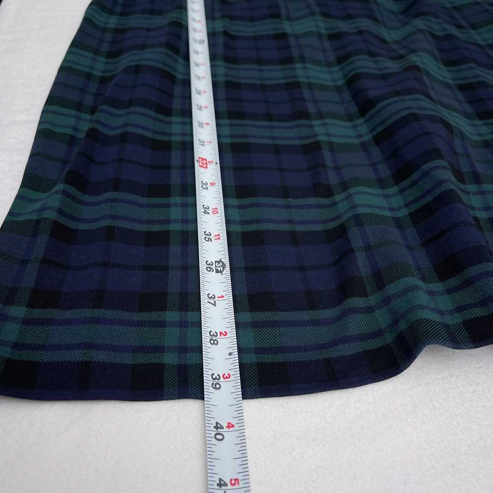 Talbots Dress Women 2X Black Watch Plaid Shift Go… - image 12