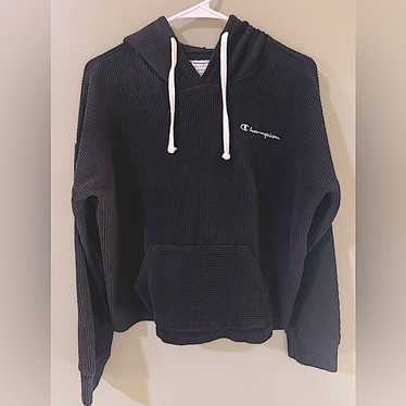 Champion Black reverse weave Corduroy Hoodie long… - image 1