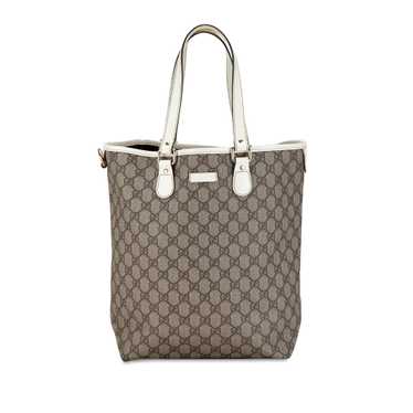 Taupe Gucci GG Supreme Tote