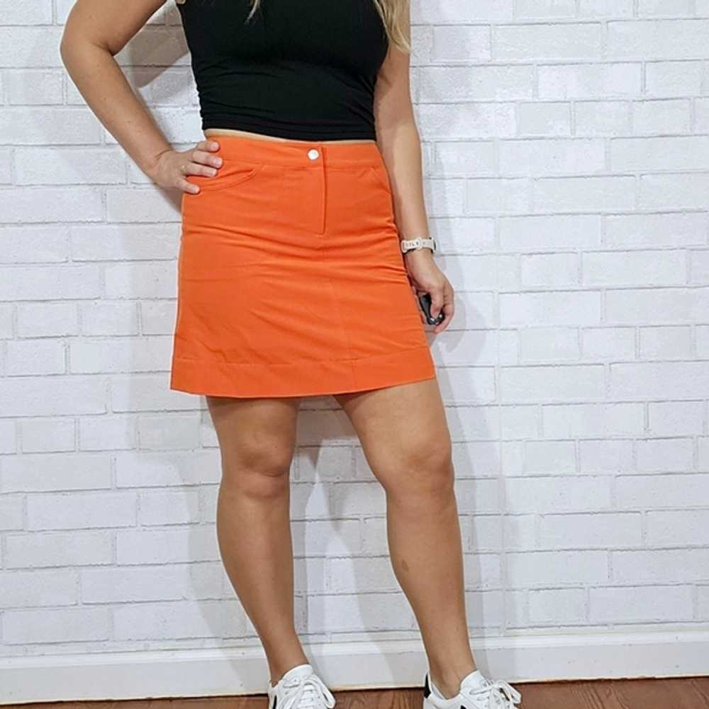 Cutter & Buck Orange Golf Skort Size 2 - image 3