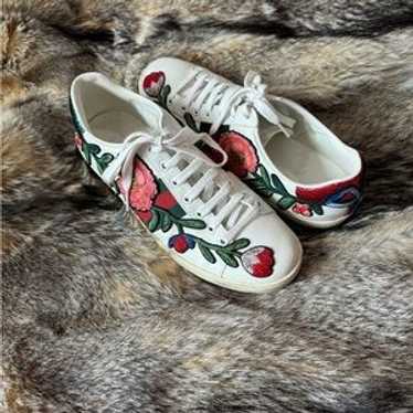 GUCCI 花柄刺繍 ミュール 35 Buy Gucci Wmns Ace Embroidered 'Floral' - 431917 A38G0 9064