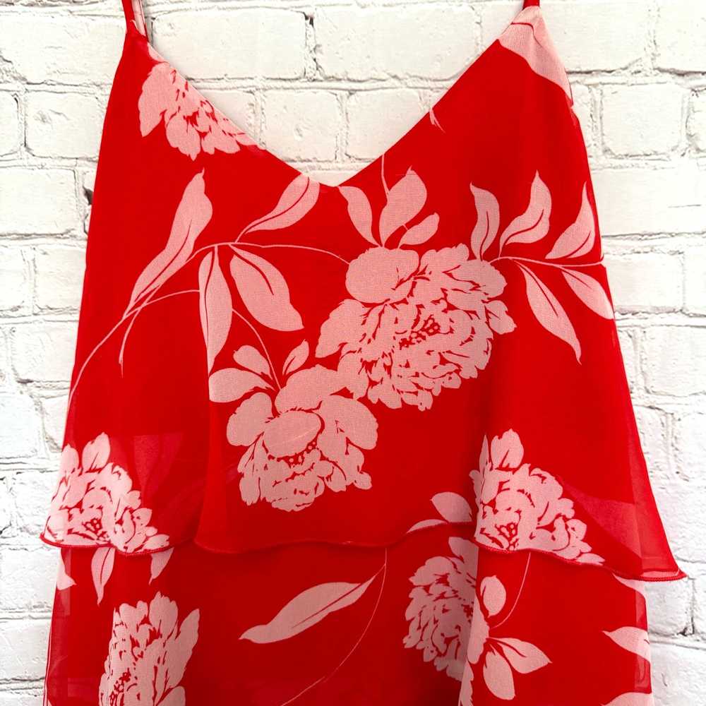 Show Me Your Mumu Medium Suarez Red Floral Ruffle… - image 4