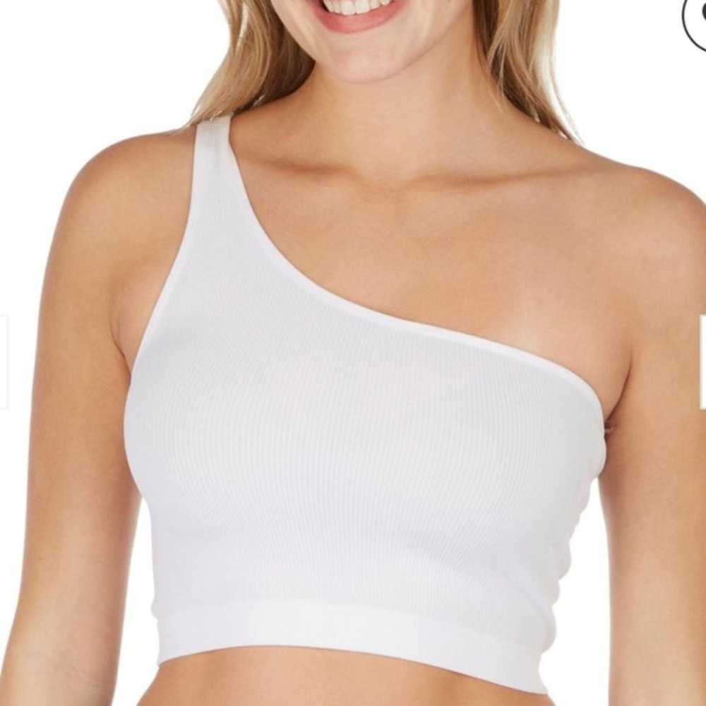 Bozzolo Ribbed One Shoulder Bralette Crop Top Sma… - image 2