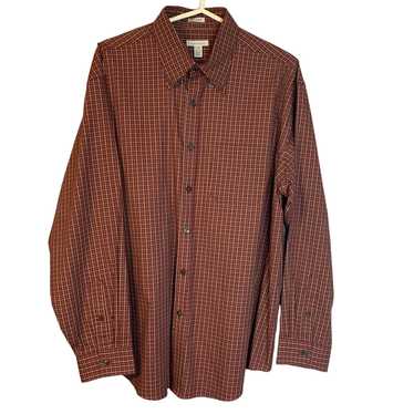 Van Heusen Long Sleeve Plaid Wrinkle Free Shirt S… - image 1