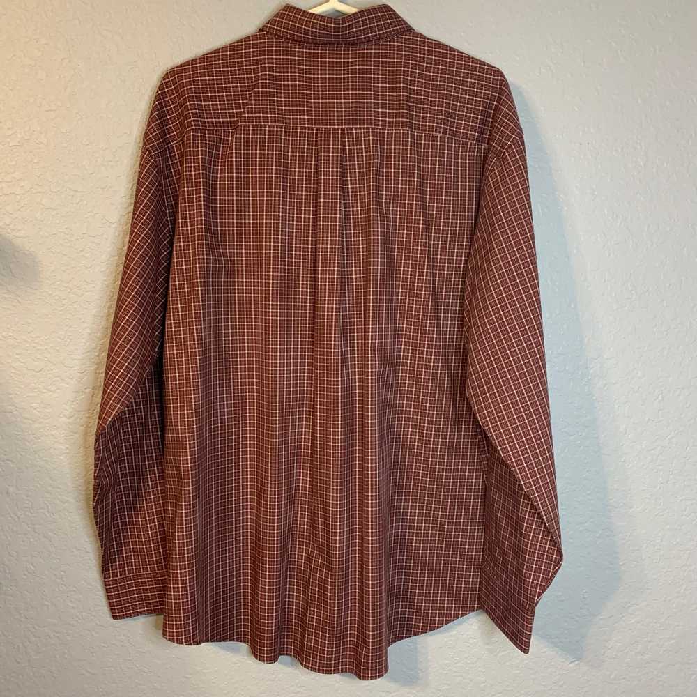 Van Heusen Long Sleeve Plaid Wrinkle Free Shirt S… - image 5