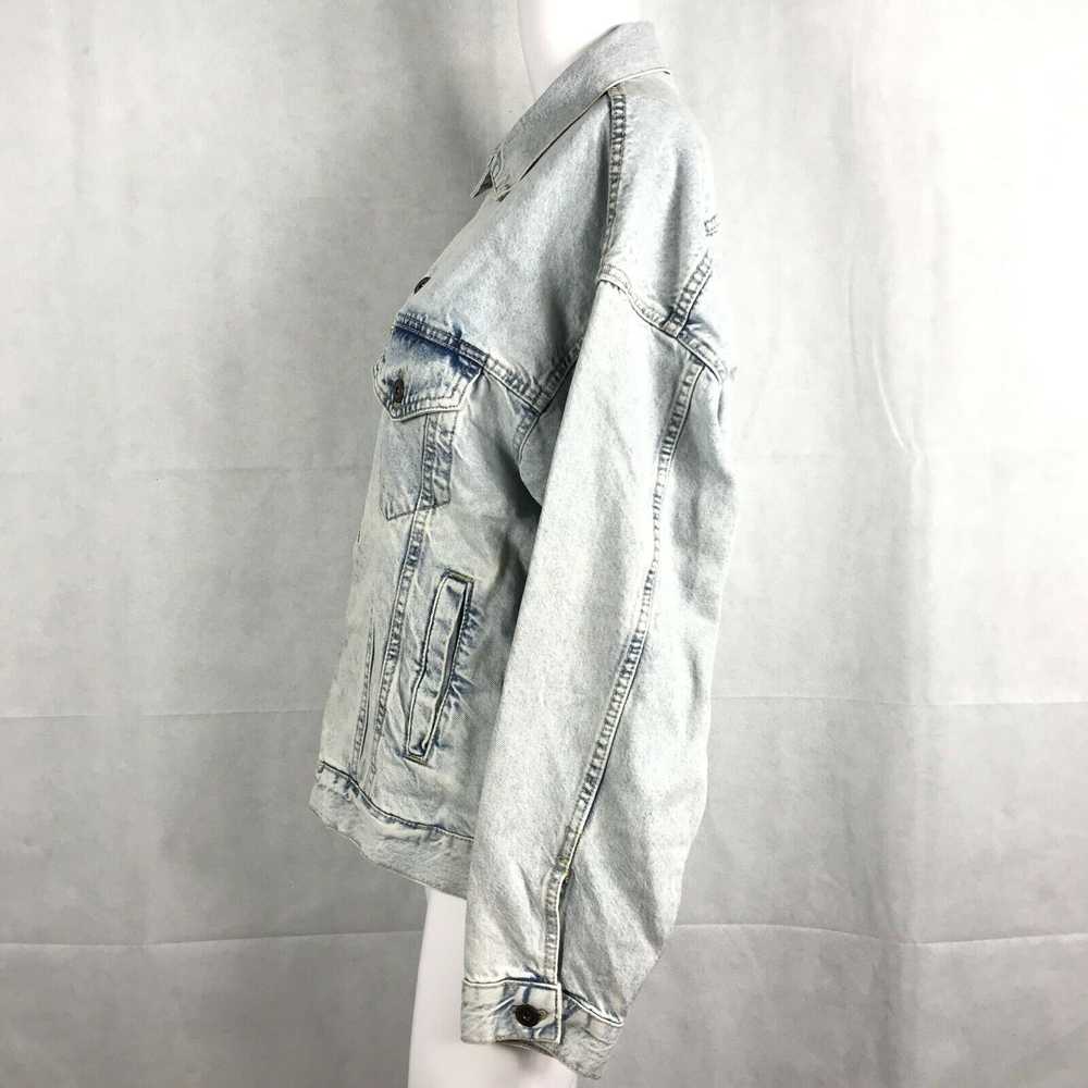 Cotton On Jean Jacket Womens Sz 8 Light Acid Wash… - image 5