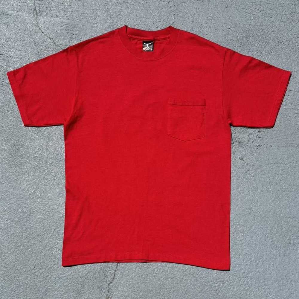 Hanes × Rare × Vintage Early 2000s Red Great Smok… - image 2