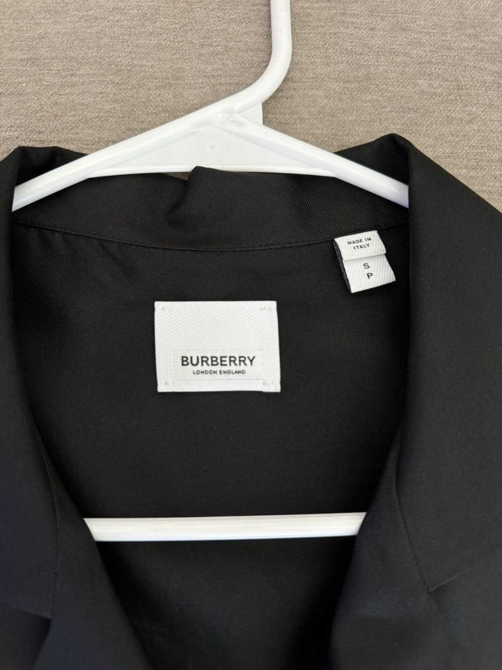 Burberry Burberry Silk Black Button Up Small - image 4