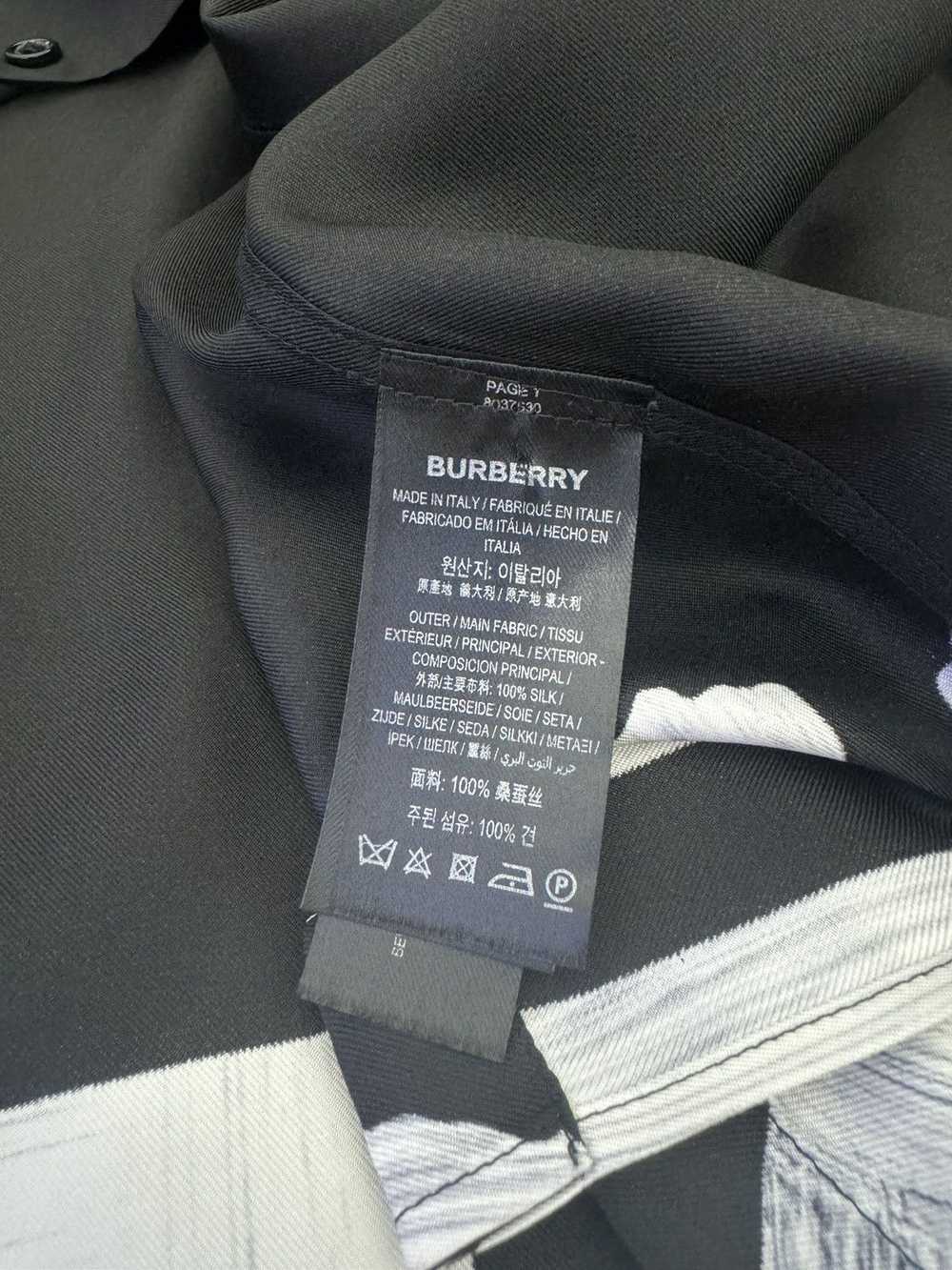 Burberry Burberry Silk Black Button Up Small - image 8