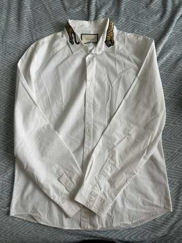 Gucci Gucci tiger white button down dress shirt 42