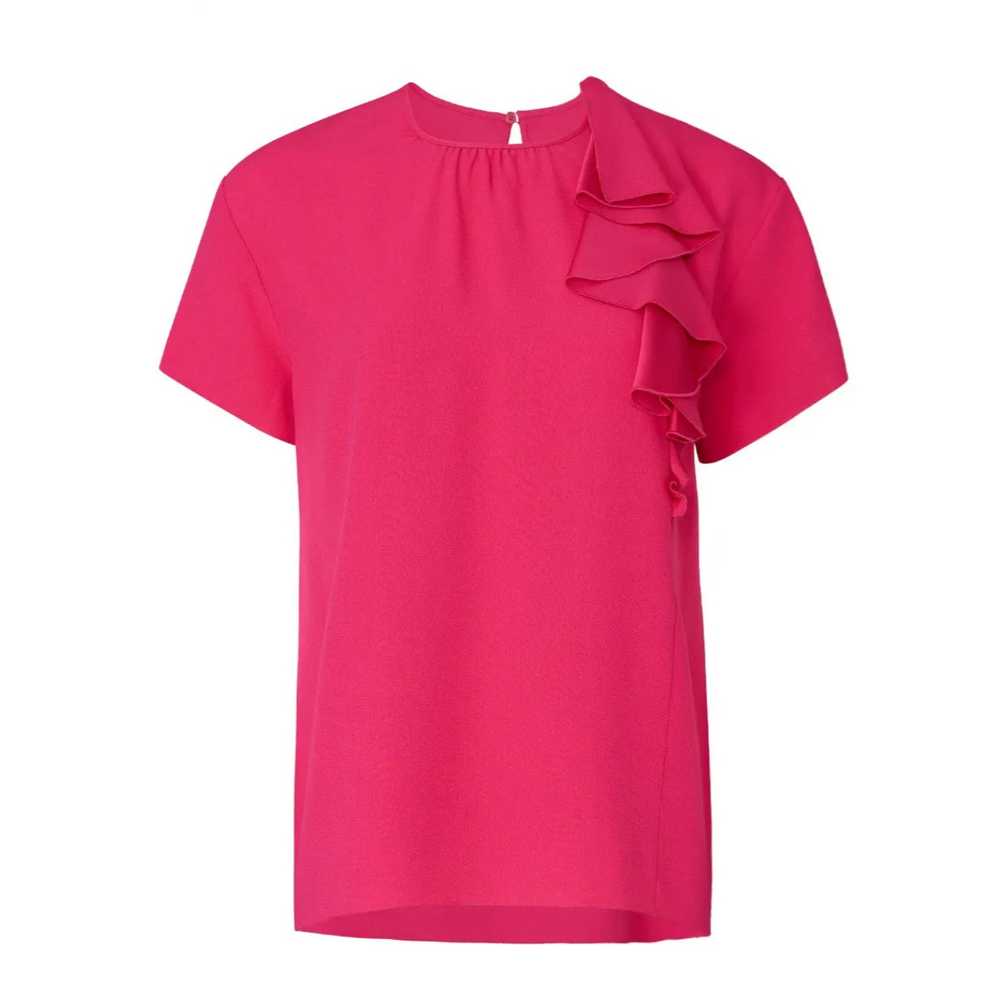 Rochas Paris Pink Pedra Top Ruffle Womens FR 40 U… - image 9