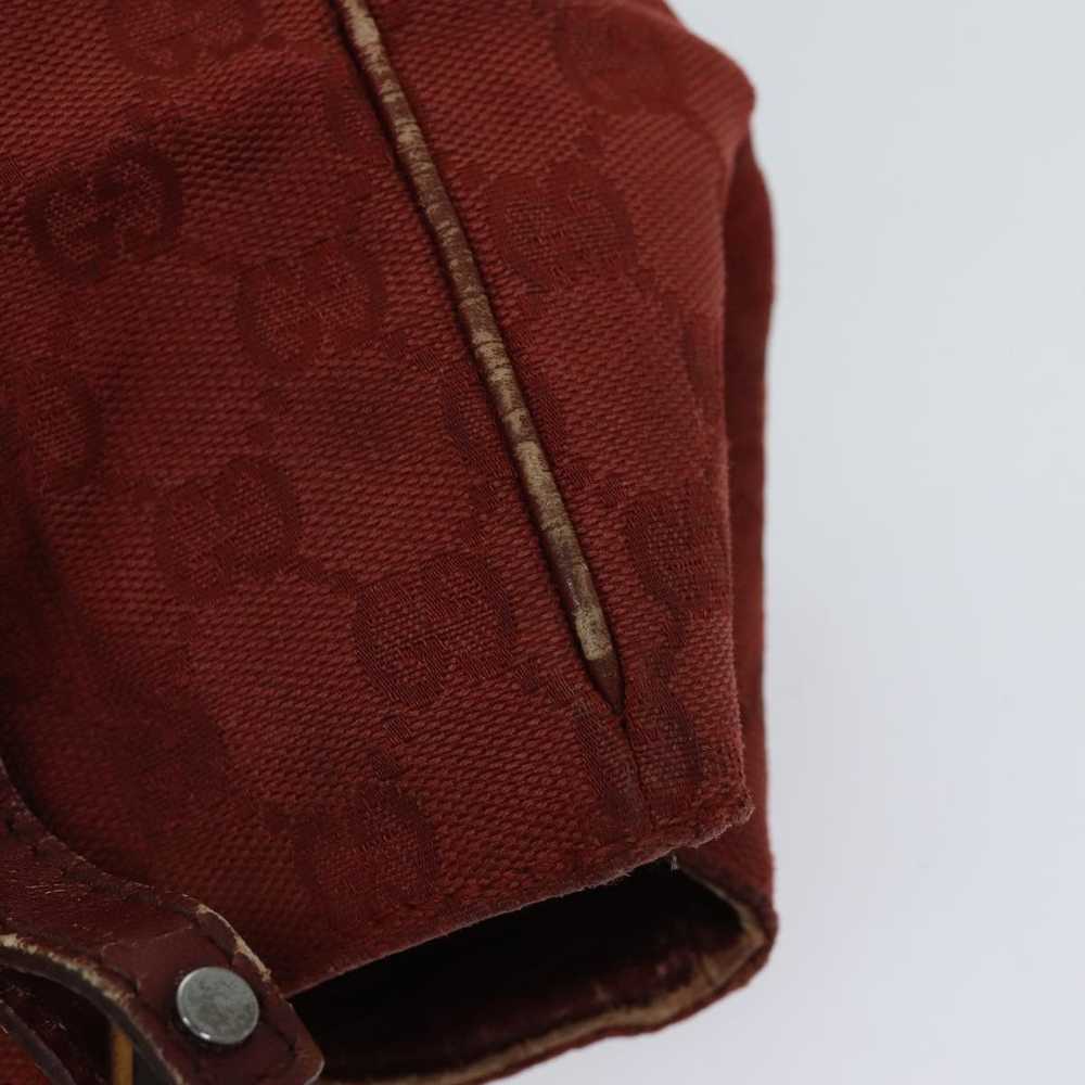 Gucci GUCCI GG Canvas Bamboo Tote Bag Red Auth 72… - image 7