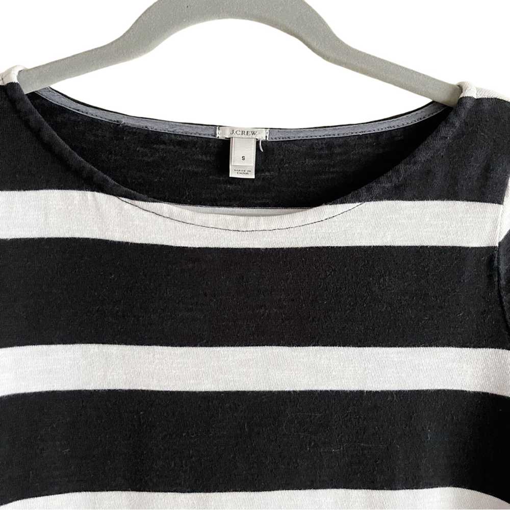 J.Crew Sz Small Striped Cotton Mini Shift  Dress … - image 2