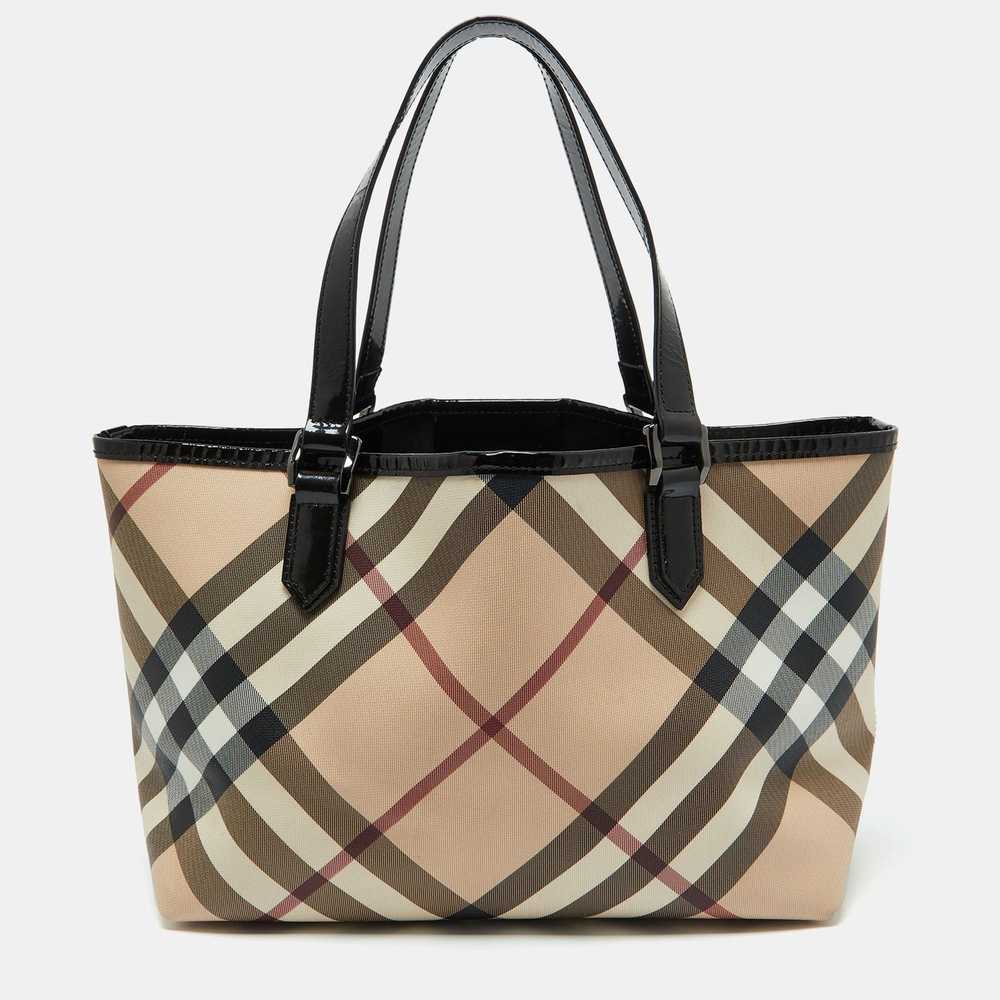 Burberry BURBERRY Beige/Black Supernova Check Coa… - image 1