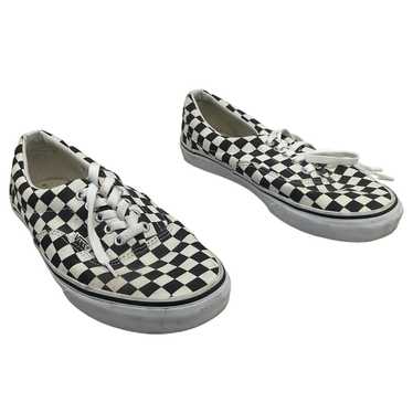 VANS Men's Black White Checkered Casual Sneakers … - image 1