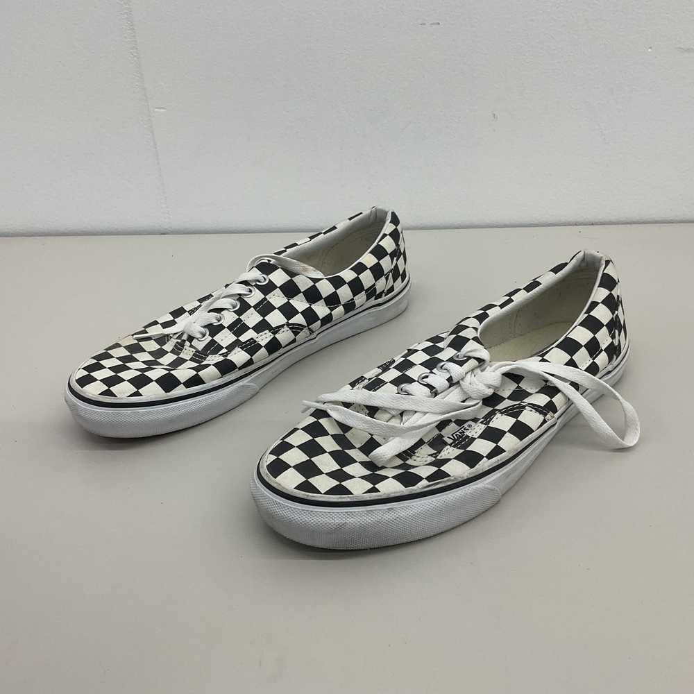 VANS Men's Black White Checkered Casual Sneakers … - image 2