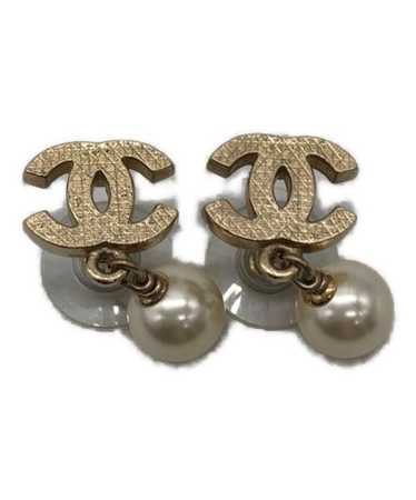 CHANEL Coco Mark Pearl Earrings Women's Authentic - image 1