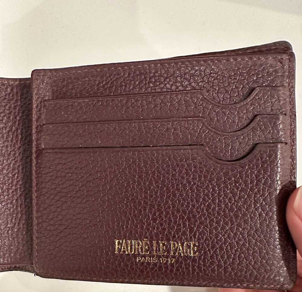 Faure Le Page Men’s Burgundy/Red Bi-Fold Wallet - image 3