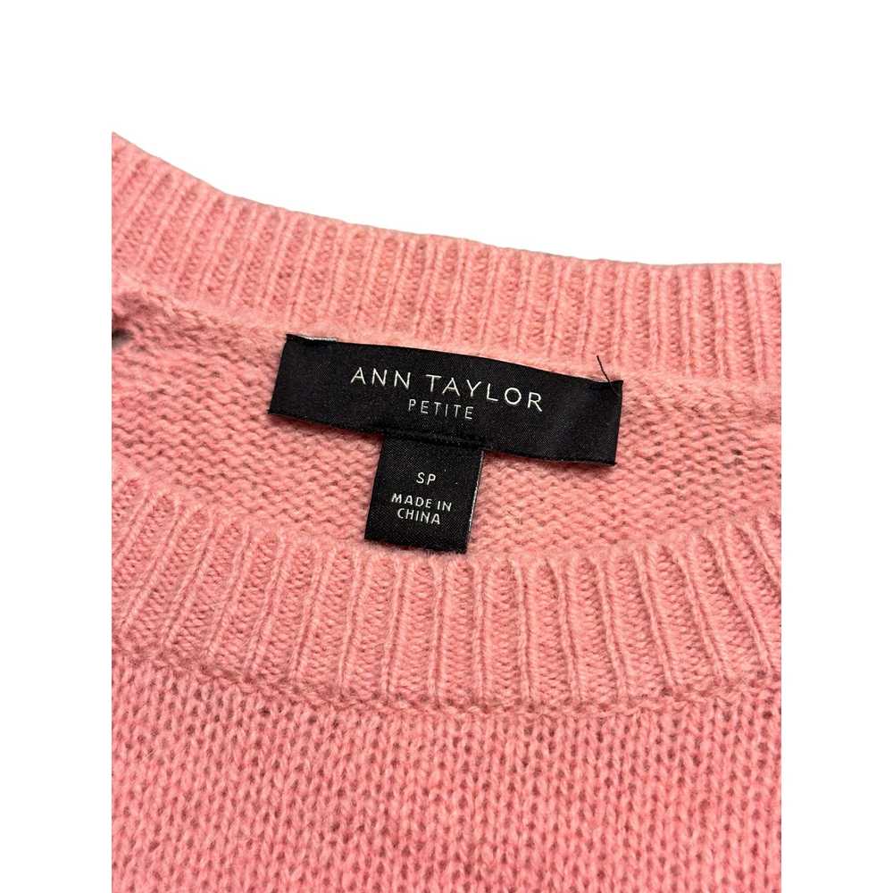 Ann Taylor Petite Small Wool Cashmere Pink Sweater - image 3