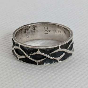 James Avery Crown of Thorns Band sterling silver good Ring sz 9,5