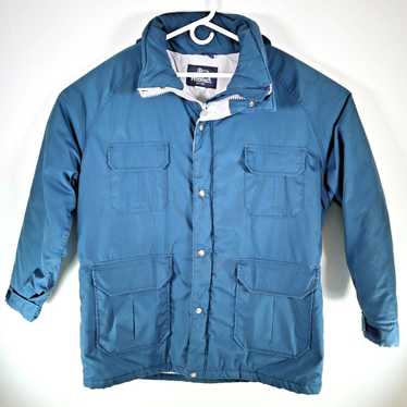 Vintage Woolrich Mountain Blue Barn Coat Parka Me… - image 1