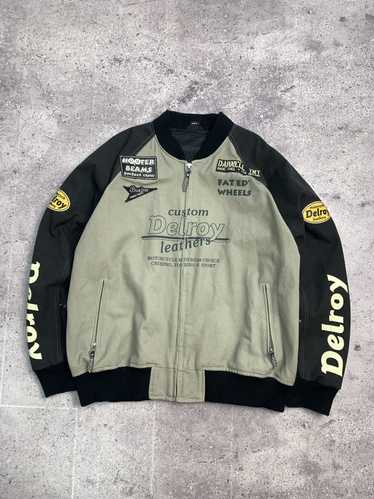 NASCAR × Racing × Vintage Vintage Moto Leather Jac