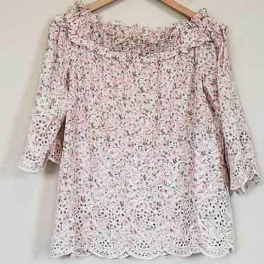 Casting Floral Off The Shoulder Top Blouse Cottag… - image 1