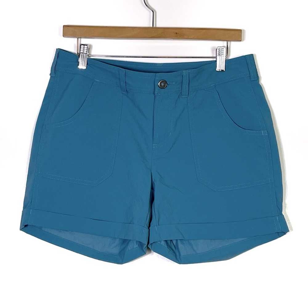 The North Face Blue 5” Mapleton Shorts Nylon Blen… - image 1