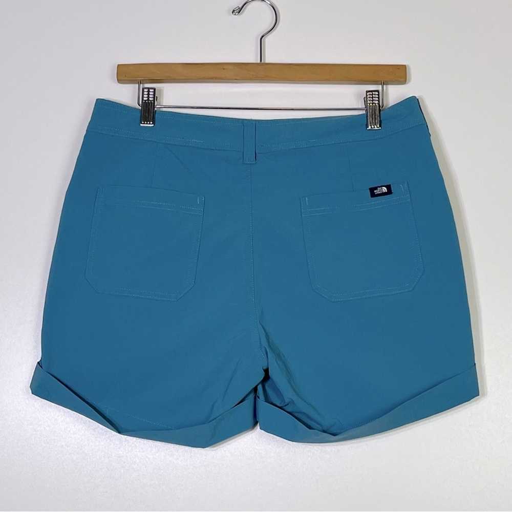 The North Face Blue 5” Mapleton Shorts Nylon Blen… - image 4