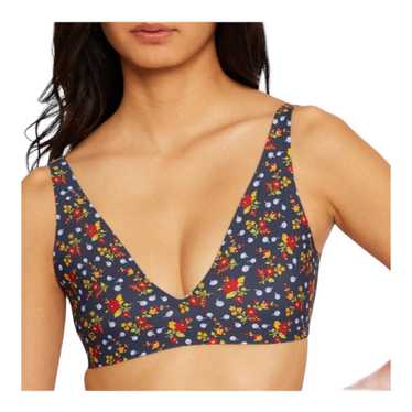 Parade Floral Plunge Bralette  Blueberry 3X Women… - image 1