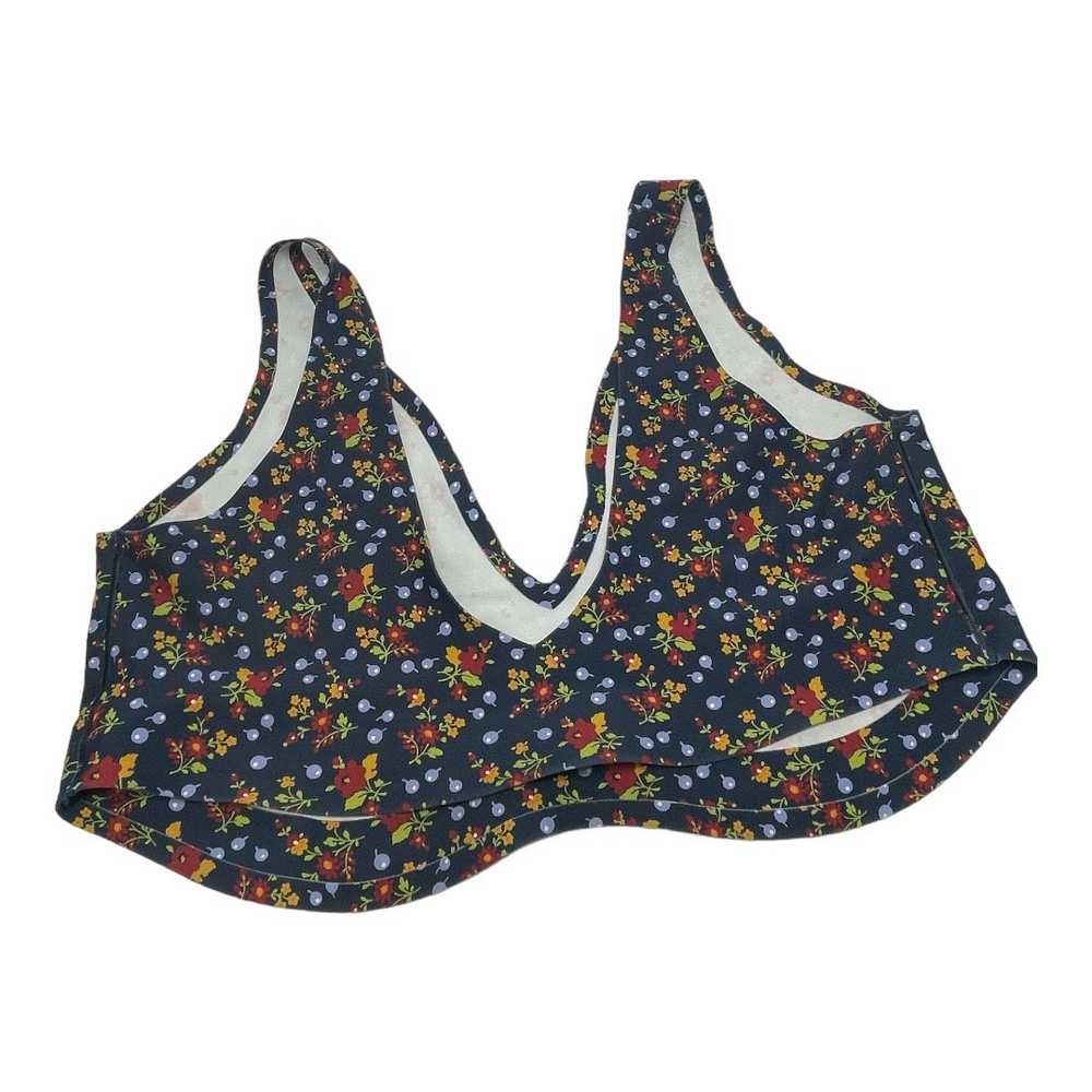 Parade Floral Plunge Bralette  Blueberry 3X Women… - image 5