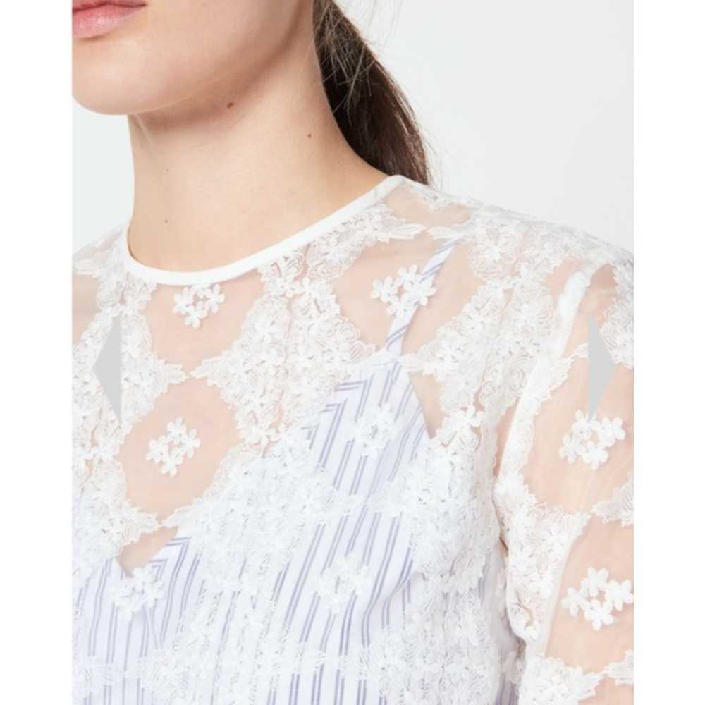 Sandro Paris Isabelle Floral Lace Mini Dress Larg… - image 2