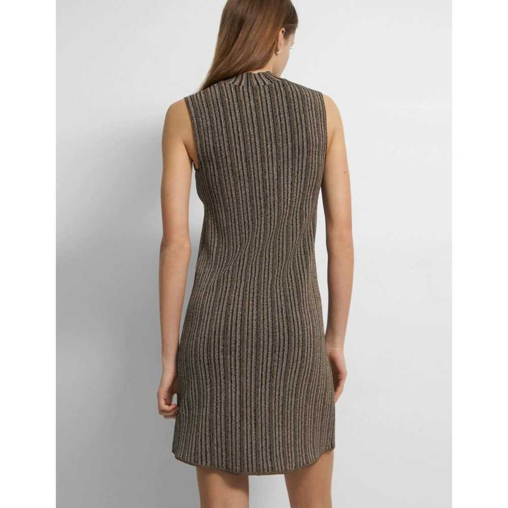 Theory Sleeveless Stretch Knit Mockneck Mini Dres… - image 3