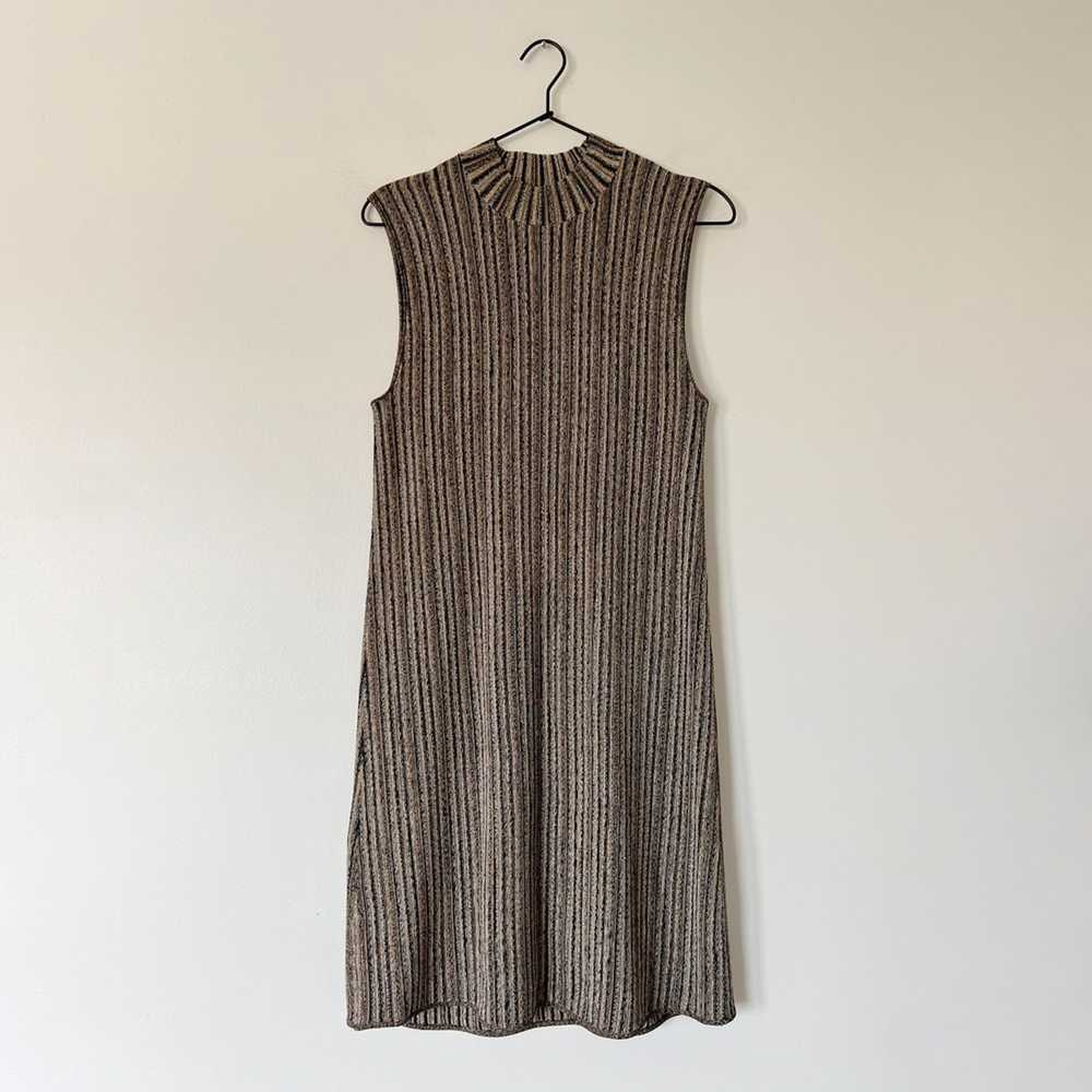 Theory Sleeveless Stretch Knit Mockneck Mini Dres… - image 4