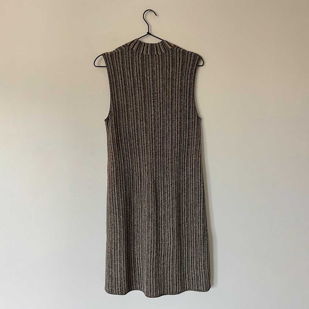 Theory Sleeveless Stretch Knit Mockneck Mini Dres… - image 7