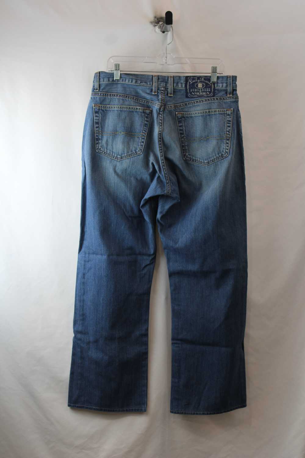 Lucky Brand Men's Blue Bootcut Jean SZ 34L - image 2