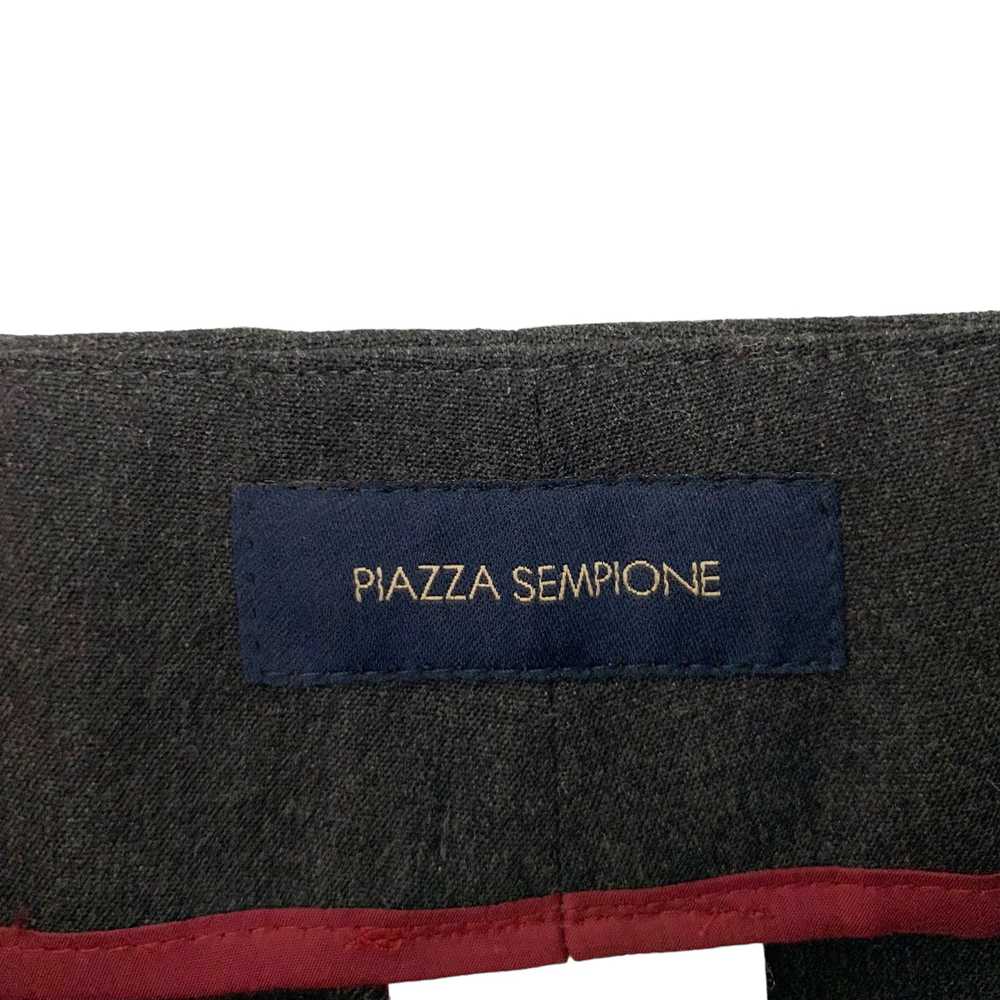 Piazza Sempione Dress Pants Grey Wool High Rise I… - image 4