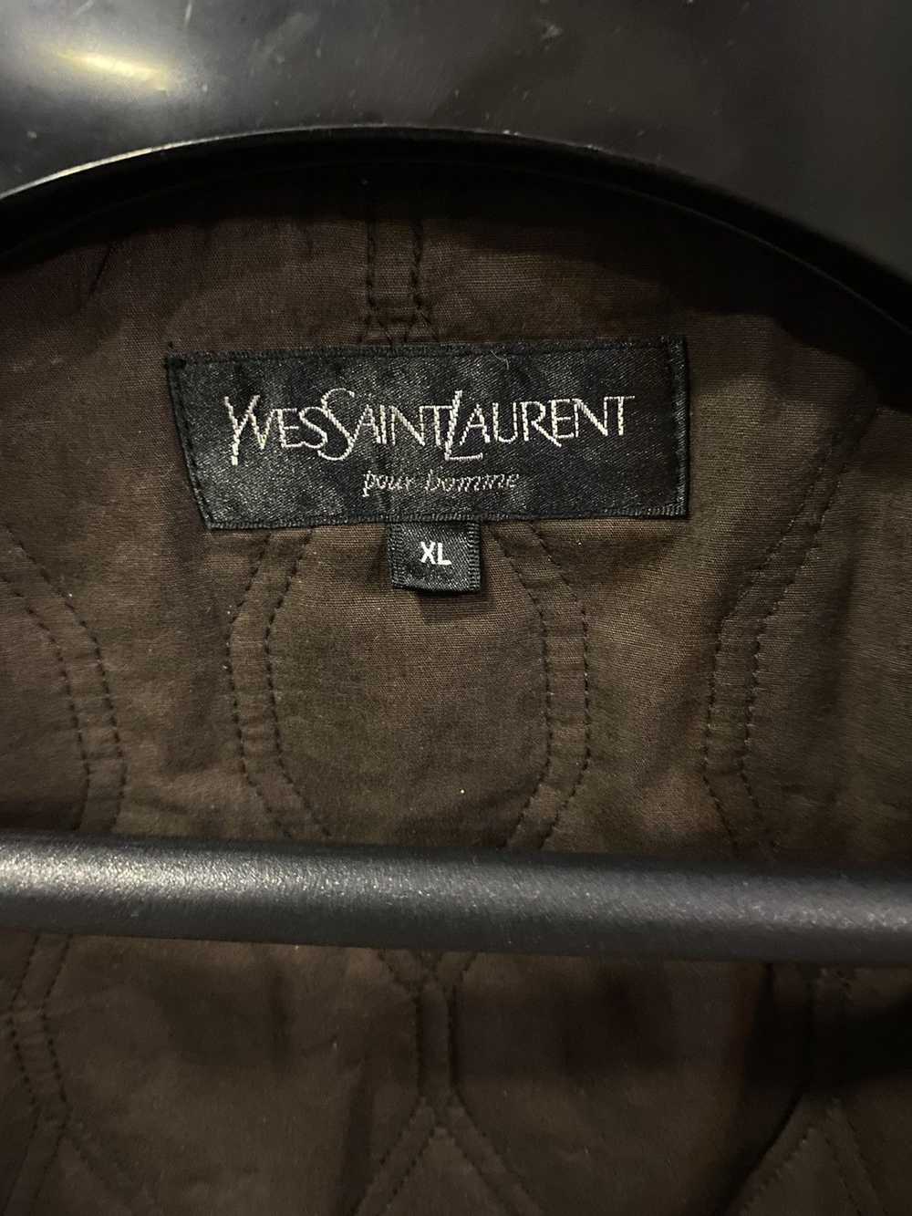 Vintage × Yves Saint Laurent Warm YSL Jacket Brow… - image 7