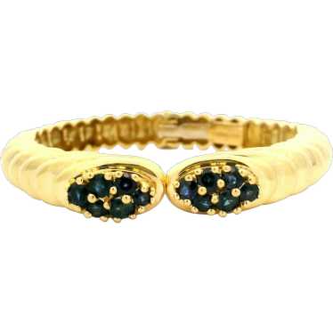 Winc Robert Wander 18k Yellow Gold Sapphire Pyrami