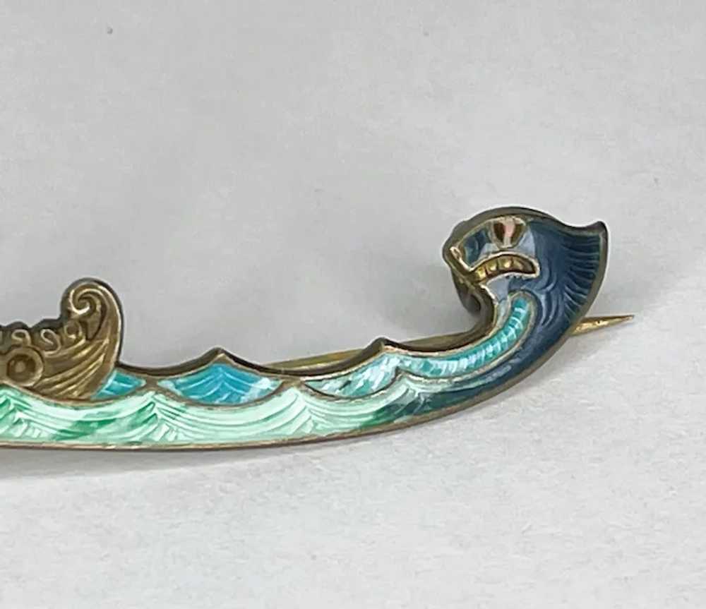 Emil Enersen Norway Sterling Silver & Enamel Viki… - image 7