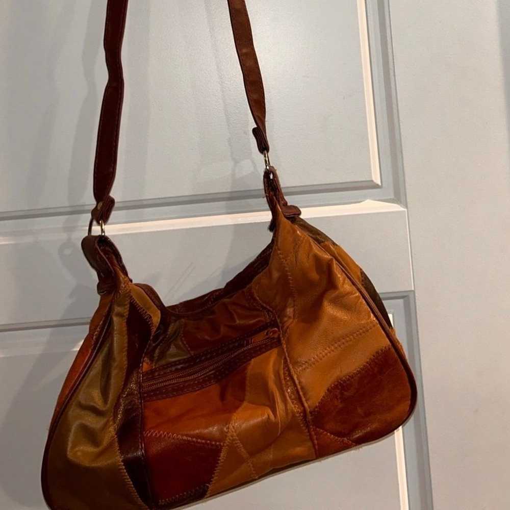 Brown leather purse -no brand - image 1