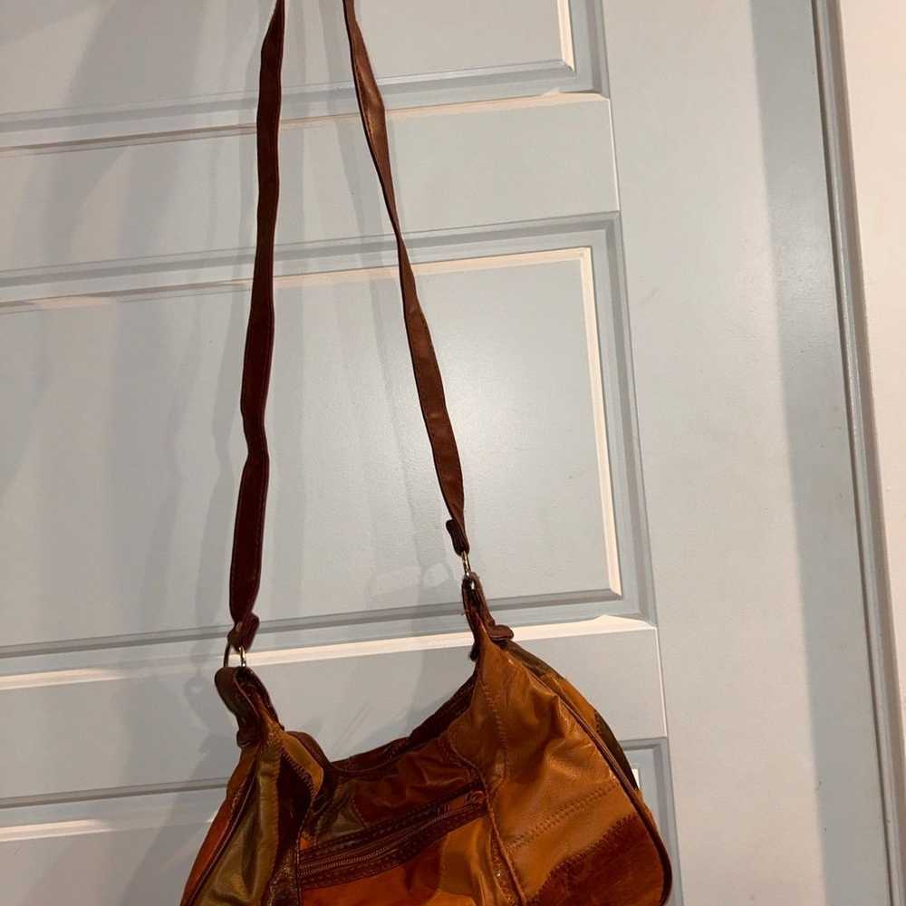 Brown leather purse -no brand - image 2