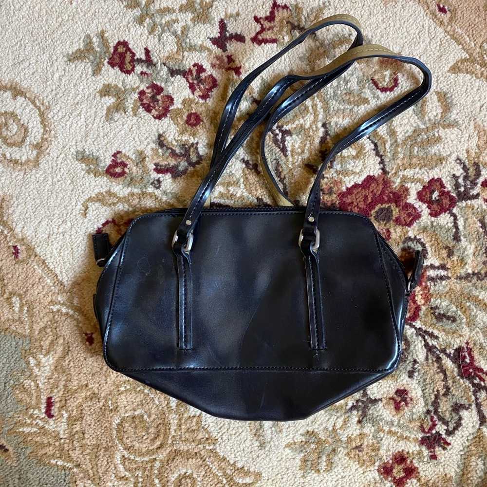 90’s Y2K Vintage Faux Leather Shoulder Bag - image 3