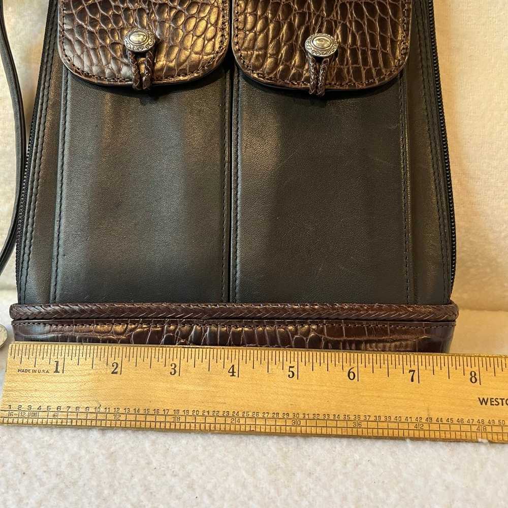 BRIGHTON CROSSBODY PURSE VINTAGE ONE WORLD BLACK … - image 10