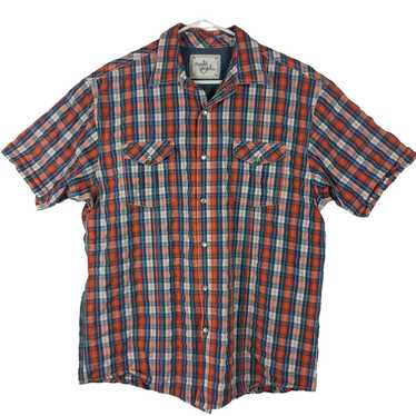 Other Age Of Wisdom Mens XL Plaid Short Sleeve Bu… - image 1