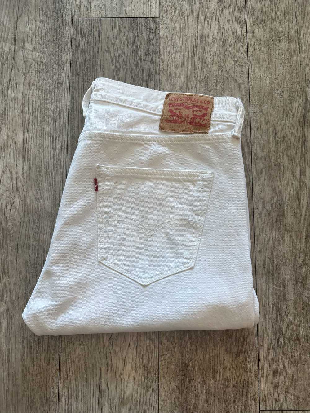 Levi's Vintage Clothing Levi's White Denim Jeans … - image 3