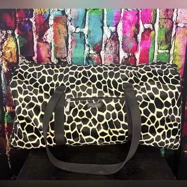 KATE SPADE VINTAGE Velvet Giraffe Print Duffle Wee